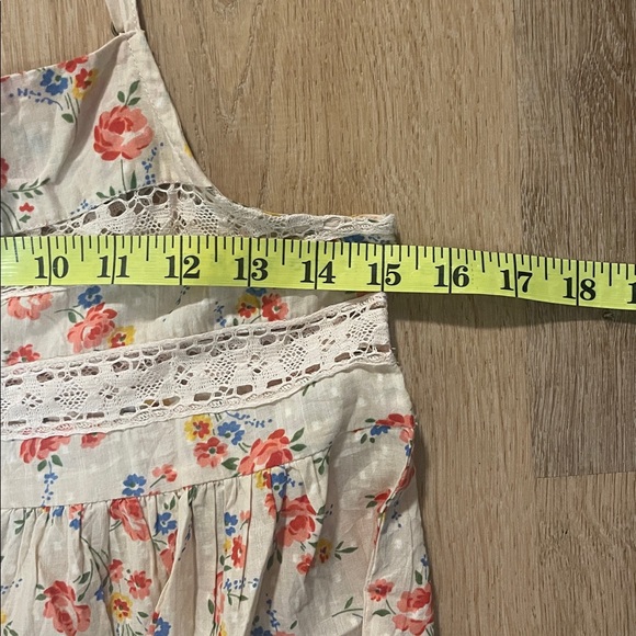 The Great. Serenade Dress in Pale Pink Kerchief Rose Print - Picture 13 of 13